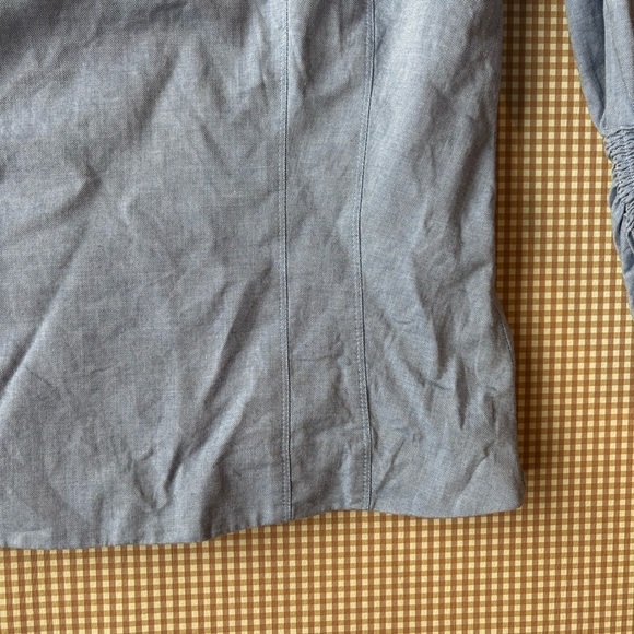 TIBI Women’s size 6 shirt top ruched sleeve. Back zipper. Cotton - Picture 7 of 14